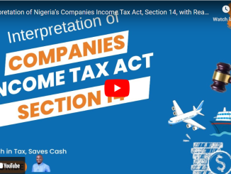 Interpretation of Nigeria’s Companies Income Tax Act